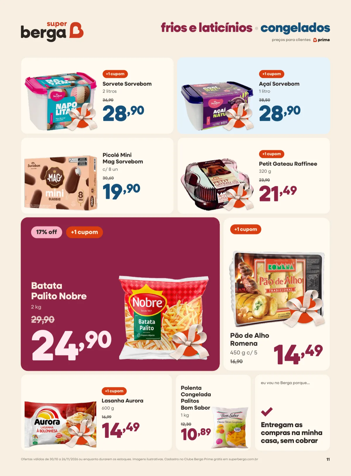 Encarte página 11, frios e congelados